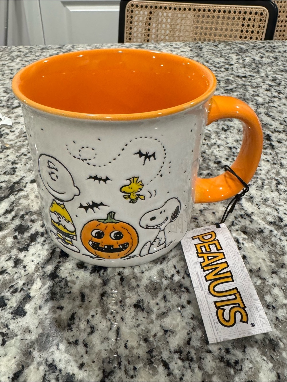 NWT Peanuts Snoopy 21oz Halloween Stoneware Camper Mug Gibson 2026